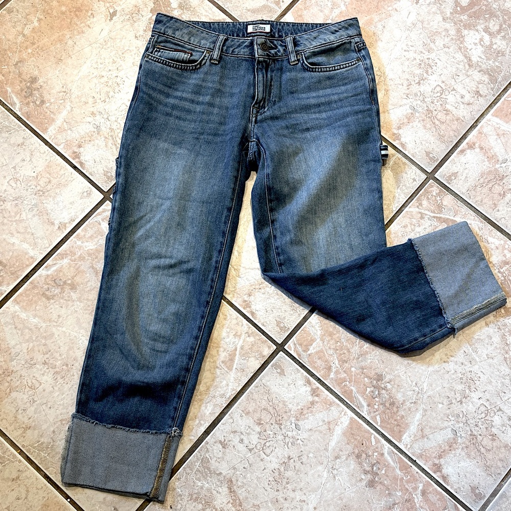 3/$25 tommy hilfiger cropped utility embroidered denim classic timeless style